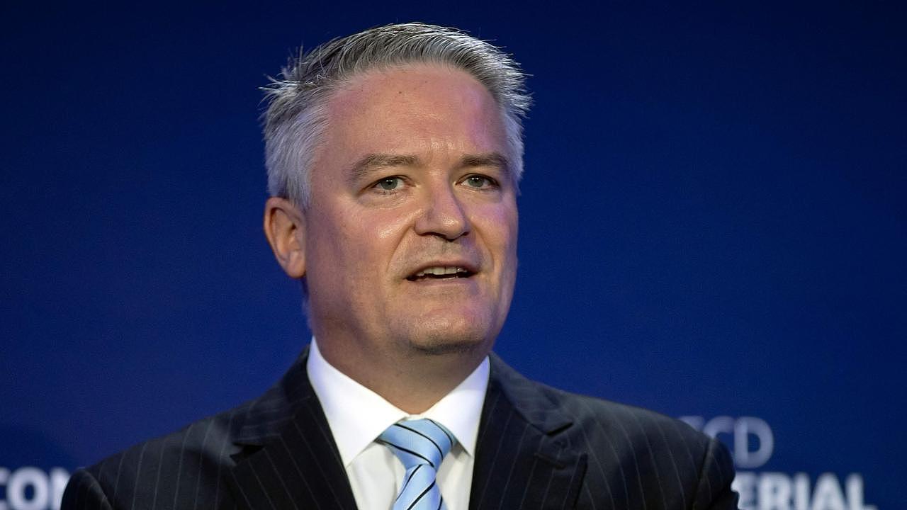 Former finance minister Mathias Cormann, currently serves as the OECD’s secretary-general. Picture: AFP