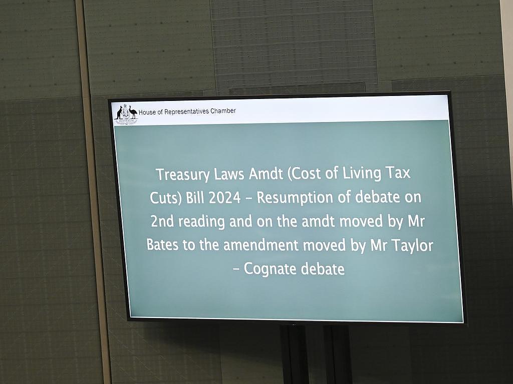 The Treasury Laws Amendment (Cost of Living Tax Cuts) Bill 2024 passed into law in March, promising tax cuts for all Australians and lower medical costs. Picture: NCA NewsWire / Martin Ollman