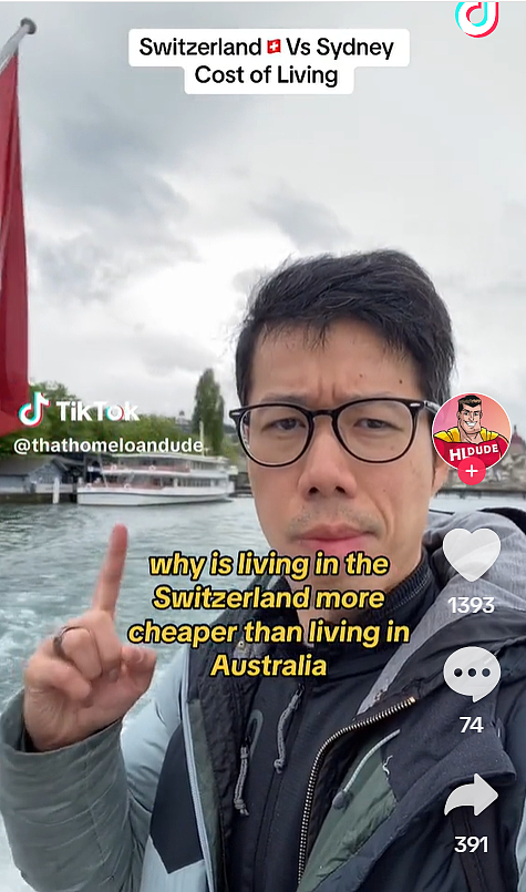 瑞士生活成本比悉尼便宜这么多？澳中介分享旅游经历，网友看完想搬家（视频/组图） - 2