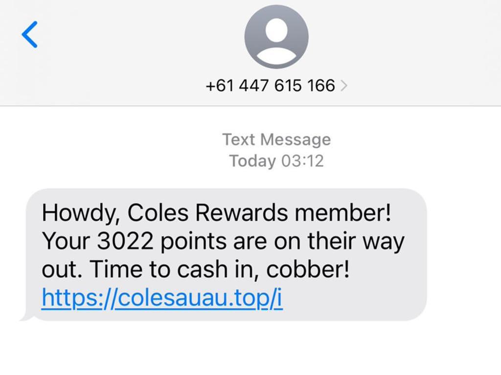 注意！大批澳人收到这条Coles短信，官方回应：是诈骗，千万别点链接（组图） - 2
