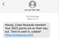 注意！大批澳人收到这条Coles短信，官方回应：是诈骗，千万别点链接（组图）