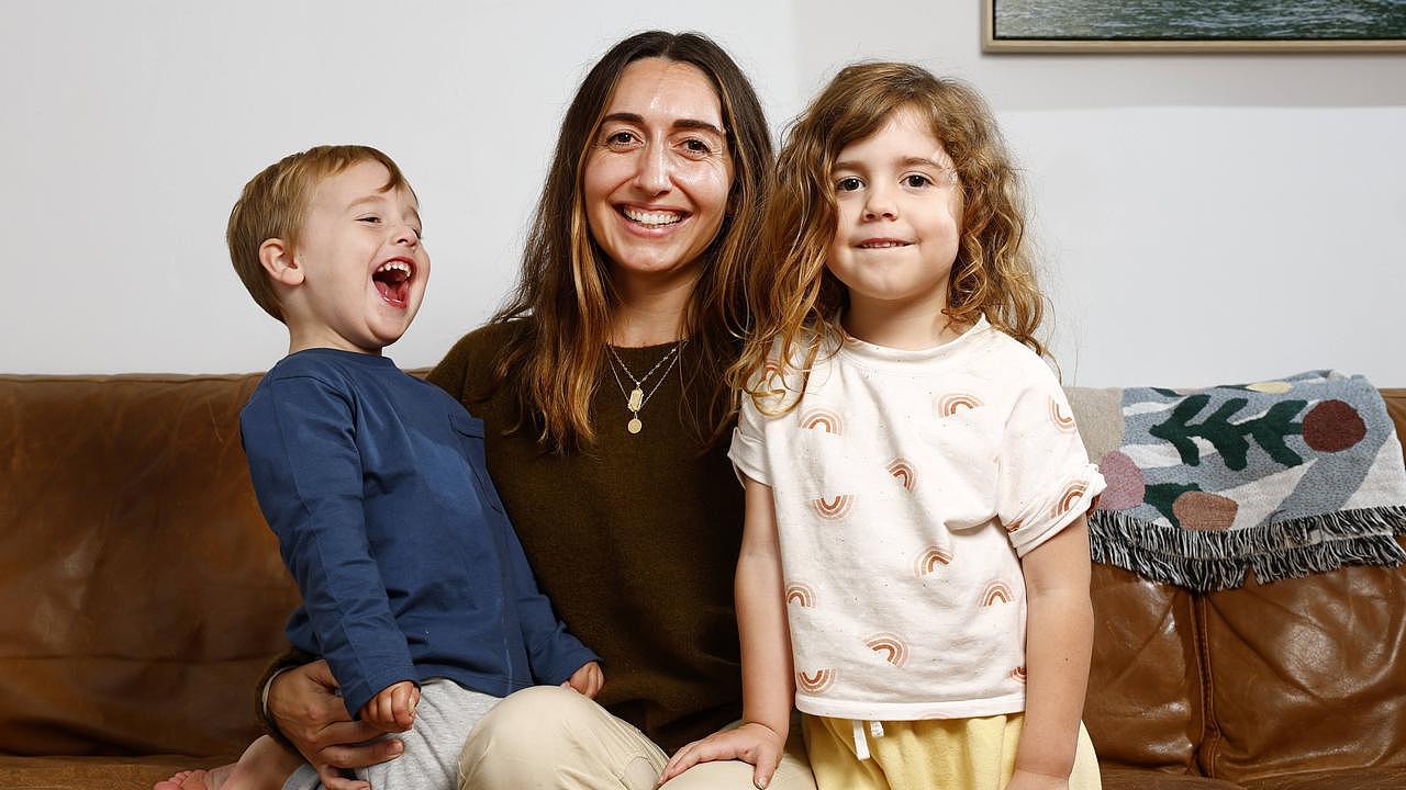 Alexandra Aguirre will make sure her children Cleo, 4, and Sammy, 2, receive their flu shot. She has them on order at their local medical centre. Picture: Jonathan Ng