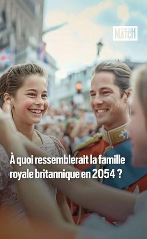 法国杂志用AI描绘30年后英国王室：夏洛特嫁王子，凯特成王太后（组图） - 5