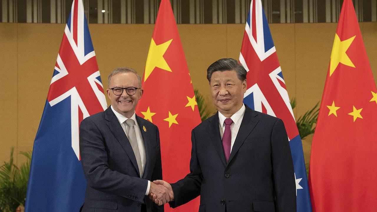 Peter Dutton says Anthony Albanese must “pick up the phone” to Xi Jinping and express his dismay over a dangerous military incident. Picture: Twitter