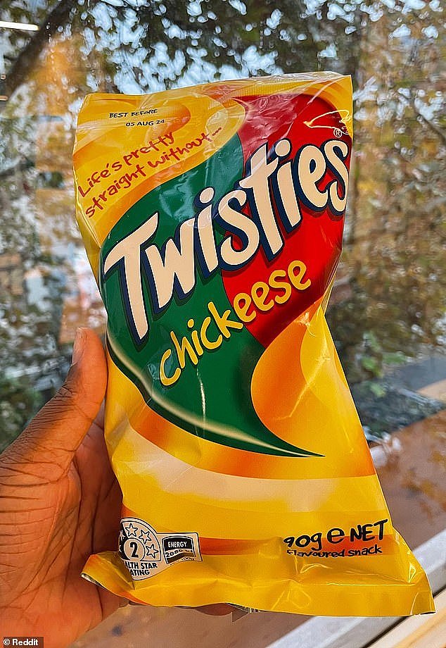 Twisties Chickeese (pictured) merges both the chicken and cheese flavours into the same packet