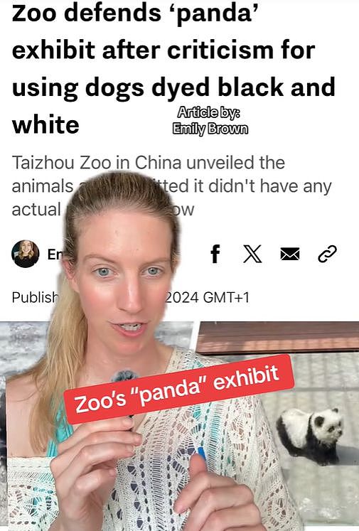 笑死！江苏一动物园的熊猫被发现是狗扮的！国外网友笑疯了...（组图） - 9