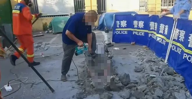 警方通报“水泥块中挖出尸体”！47岁嫌疑人已抓获归案，更多细节披露（视频/组图） - 5