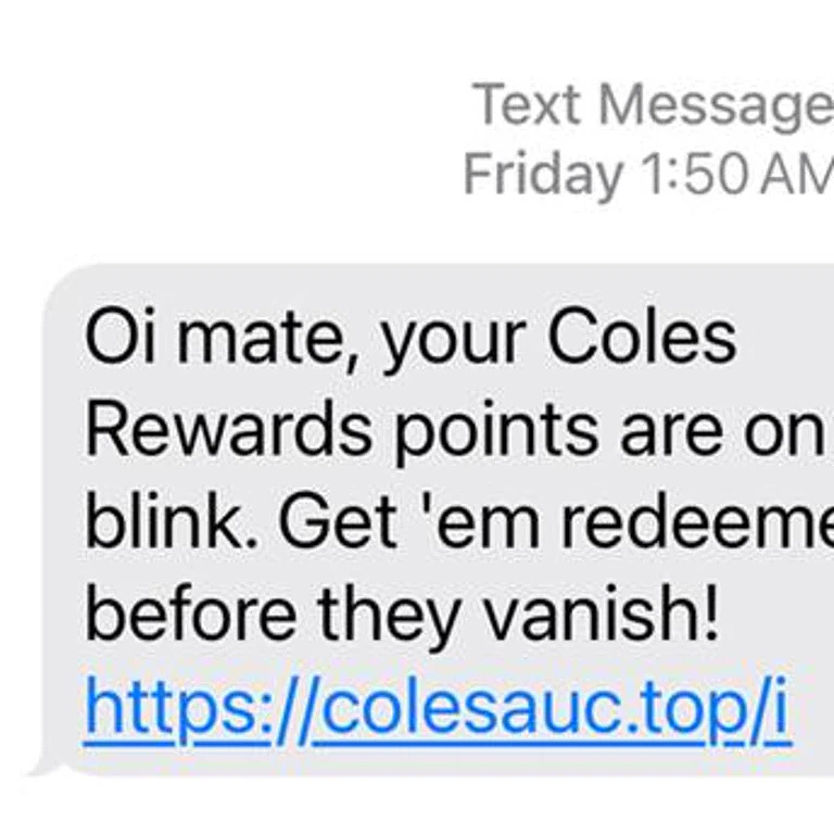 警惕！收到这条Coles短信千万别点，官方证实“是骗局”（组图） - 2
