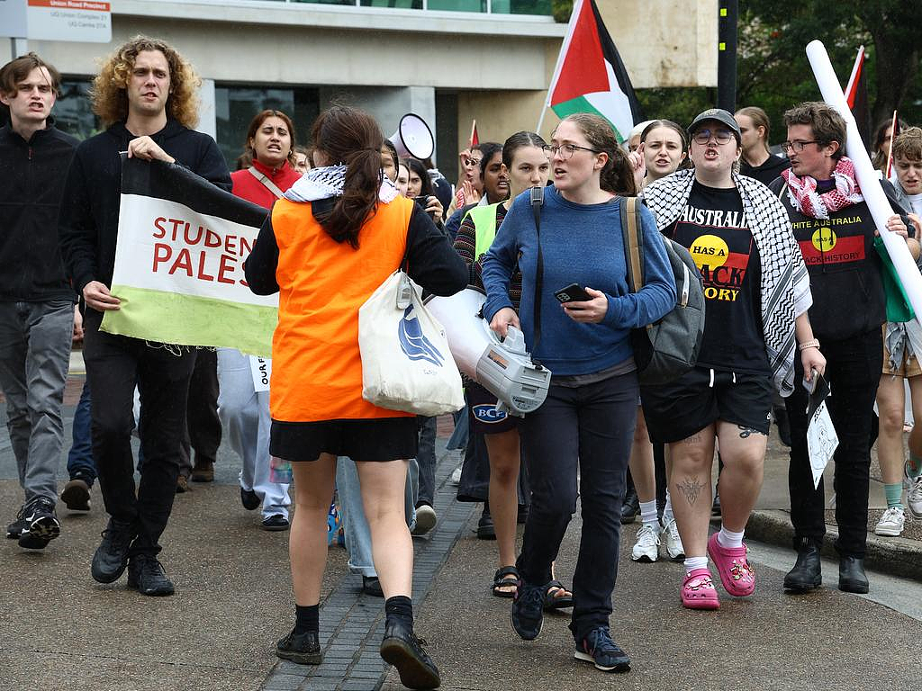 昆士兰大学爆发亲巴集会！抗议者严重扰乱秩序，致教学楼封锁（组图） - 5