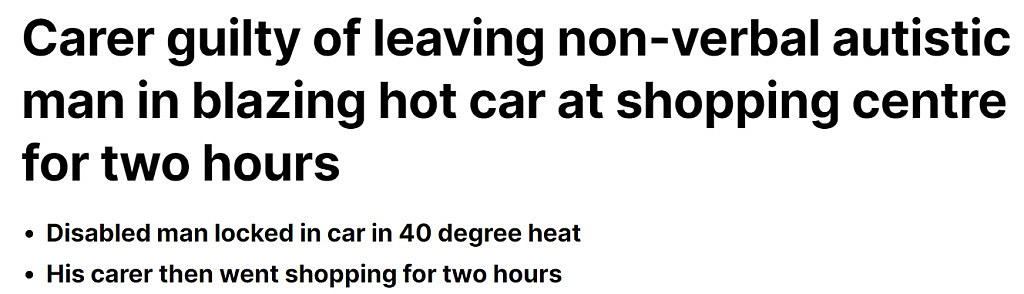 澳华人护工恐面临7年监禁！40度高温天将客户锁在车内，外出购物数小时（组图） - 1