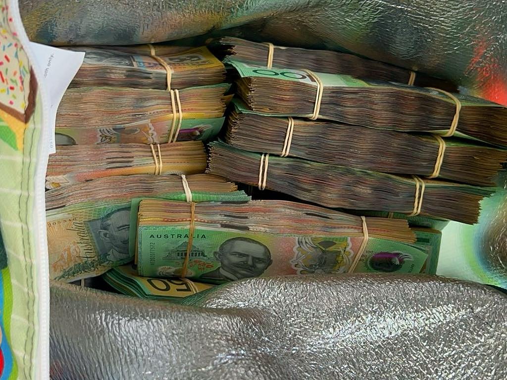 Travelling money: Mr Zhu was pulled over with $1.3m cash in the hire car. Picture: NSW Police