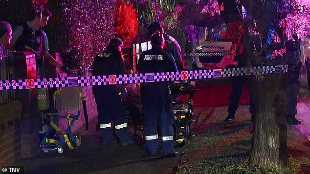 Paramedics were called to Sydenham Road in Marrickville just before 6pm, where they found the two injured people near Marrickville High School