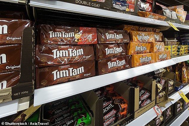 The traveller did not know Tim Tams came in various flavours