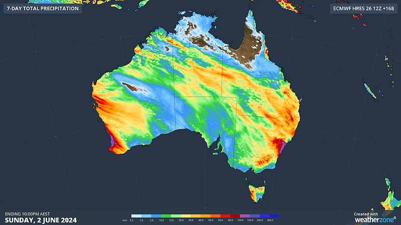 澳洲80%地区本周将迎来降雨！或伴随雷暴、冰雹和降雪（图） - 2