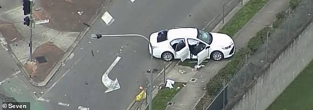A man who was travelling in a rideshare car has died following a horror two-vehicle crash at Wacol in south-west Brisbane (pictured) in the early hours of Tuesday morning