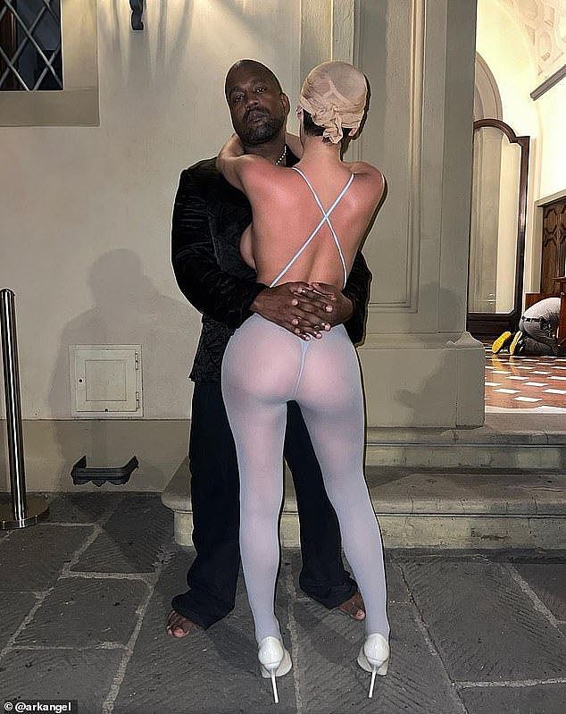 No strangers to scandal, Bianca and Kanye  have continuously raised eyebrows over their choices in clothing. (pictured together in 2023)