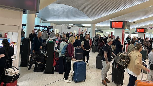 Flights at Perth Airport have been cancelled amid refueling issues.