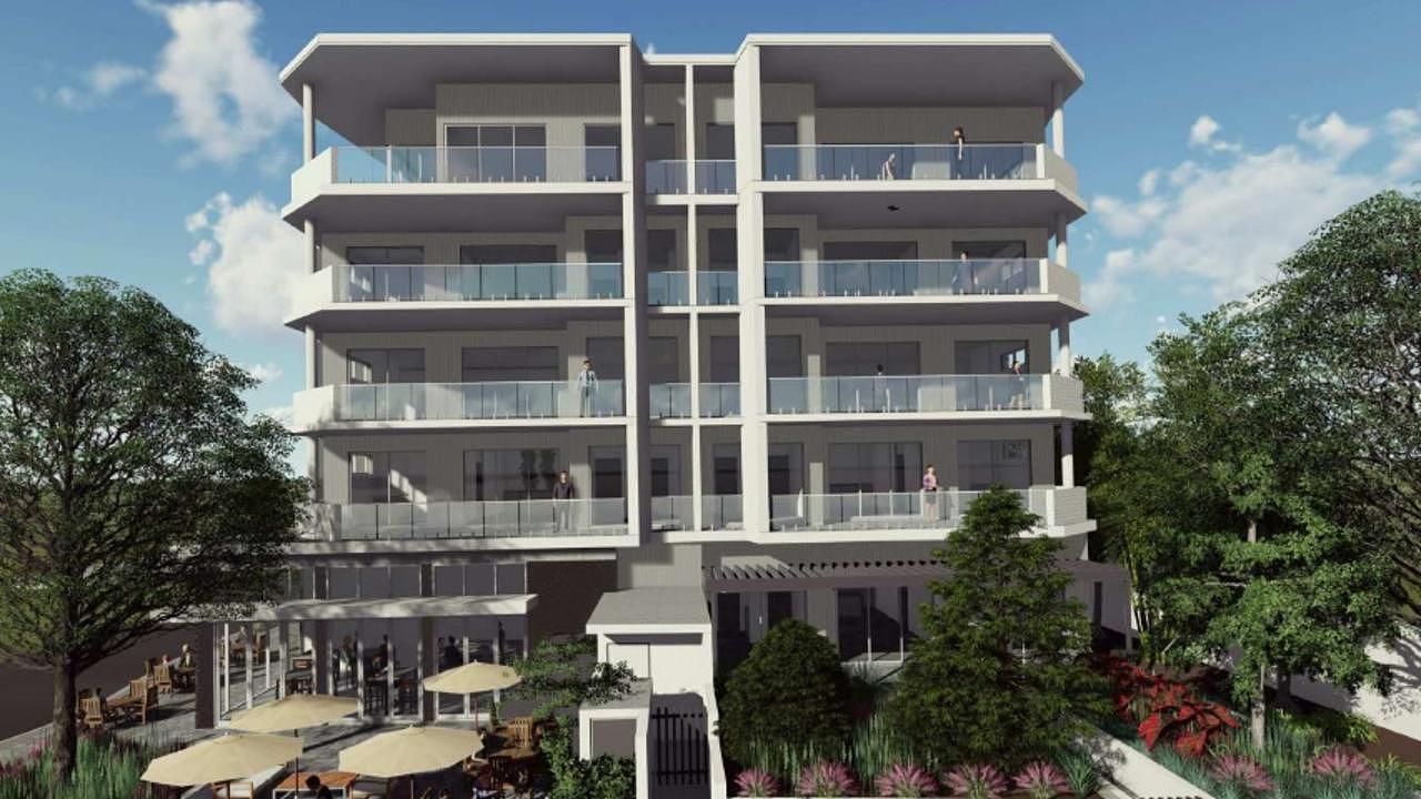 The proposed development set for a riverside lot at Bulimba.