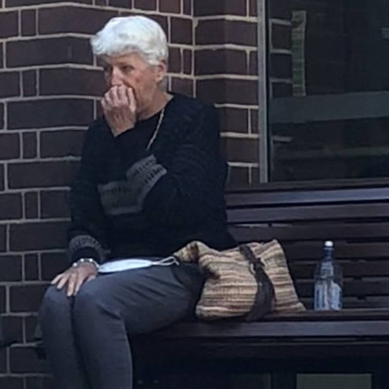 Anne Nicholls, 65, of Fairlight, outside Manly Local Court on Wednesday, where she pleaded not guilty to one count of assault occasioning actual bodily harm to an alleged offence that dates back to April 2006. Picture: Manly Daily