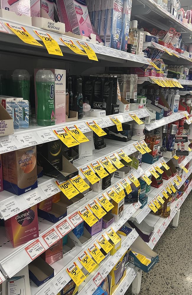 Family planning section at Coles. Picture: news.com.au