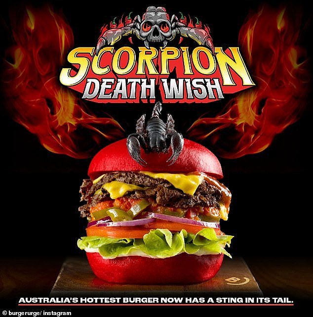 An Australian burger chained has launched the nation's spiciest burger - and it's so hot they needed the permission of the federal government to release it