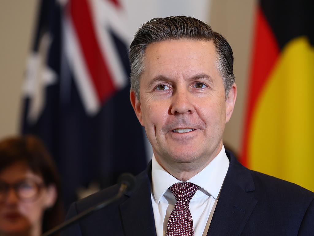 Health Minister Mark Butler said he was directed to pause hospital funding negotiations until NDIS reforms had caught up through parliamentary processes. Picture: NCA NewsWire/Tertius Pickard
