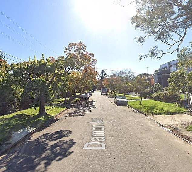 A statement by NSW Police said officers from Ryde Police Area Command were called to a home on Damon Street, Epping (pictured), in Sydney's north-west, following reports of a concern for welfare, at about 11am on Saturday