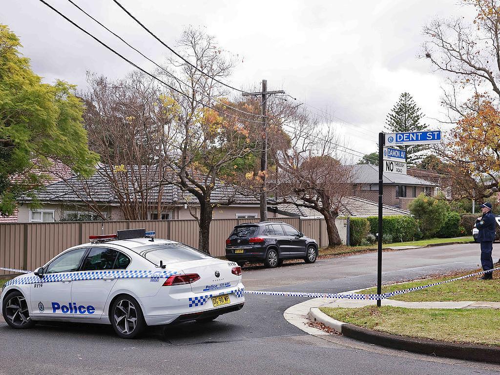 Police have a woman in custody after her arrest at the home. Picture: Sam Ruttyn