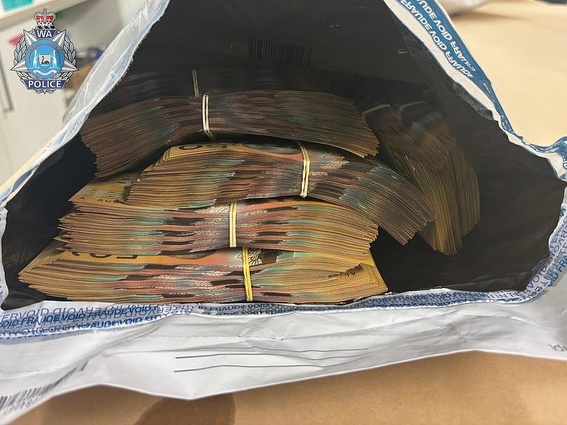 A search warrant at the man’s Jane Brook home allegedly uncovered a further $18,000 in cash and more than 18 grams of cocaine.