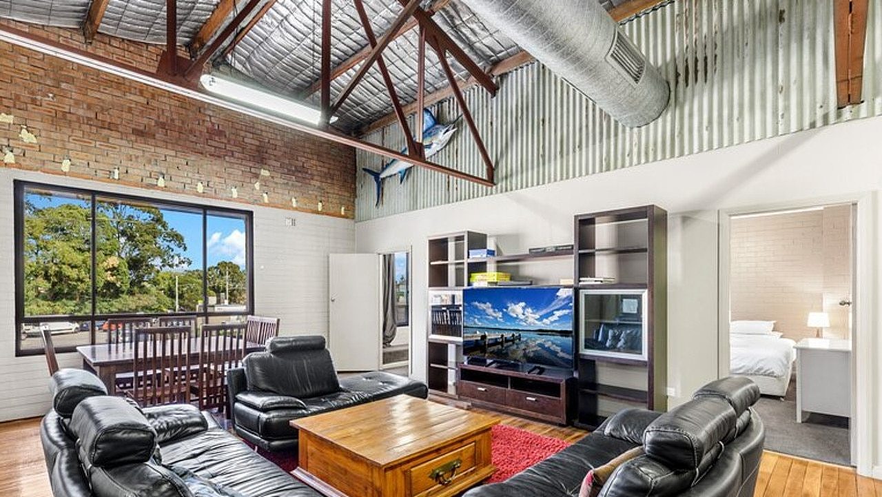 Inside the Parry St apartment rented for the weekend. Picture: Supplied