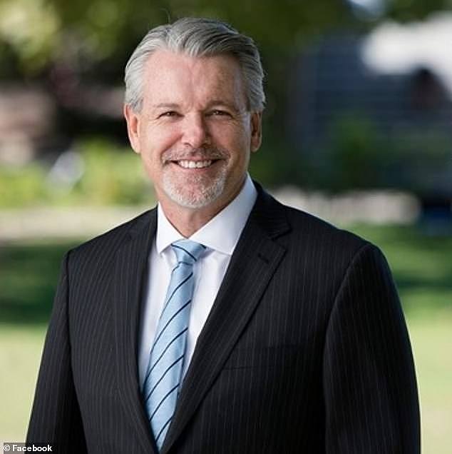 Pictured is Scott Marsh, the Principal at $40-a-year Scotch College in Hawthorn, Melbourne
