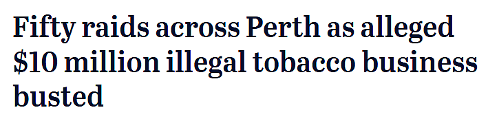 珀斯警方50次突袭行动！查获510万支非法香烟和大量现金， 9人被捕 - 1