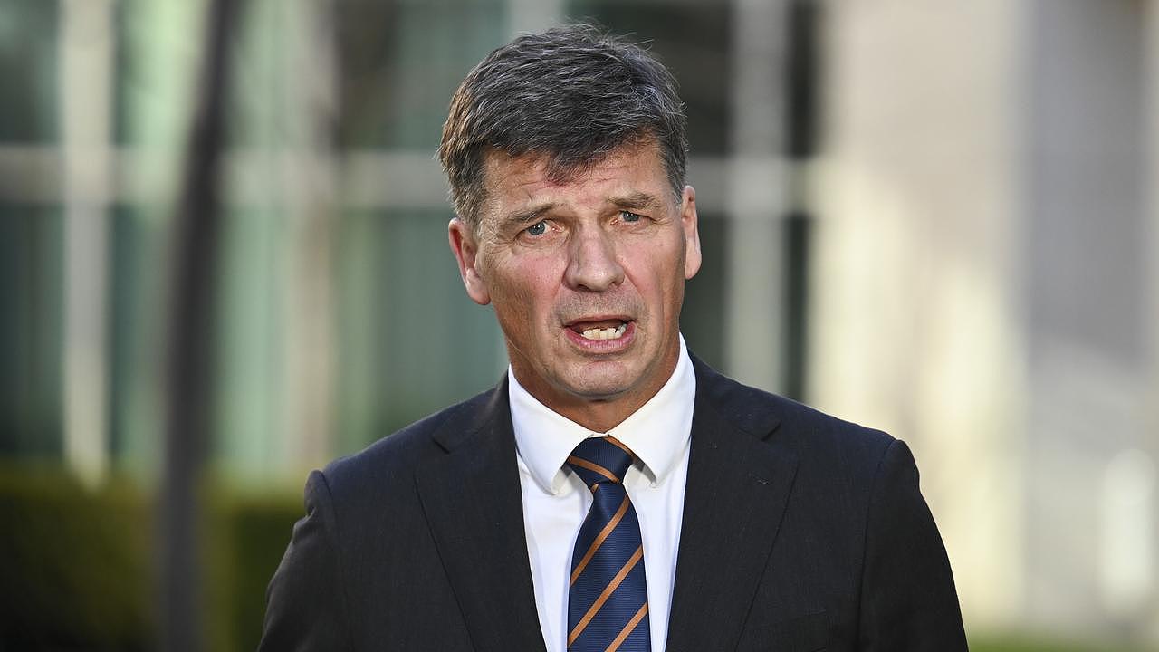 Coalition treasurer spokesman Angus Taylor says the opposition will back the instant asset write off. Picture: NCA NewsWire / Martin Ollman