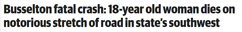 西澳最危险道路再夺命！18岁奔驰女司机当场死亡，17岁少女重伤 - 1
