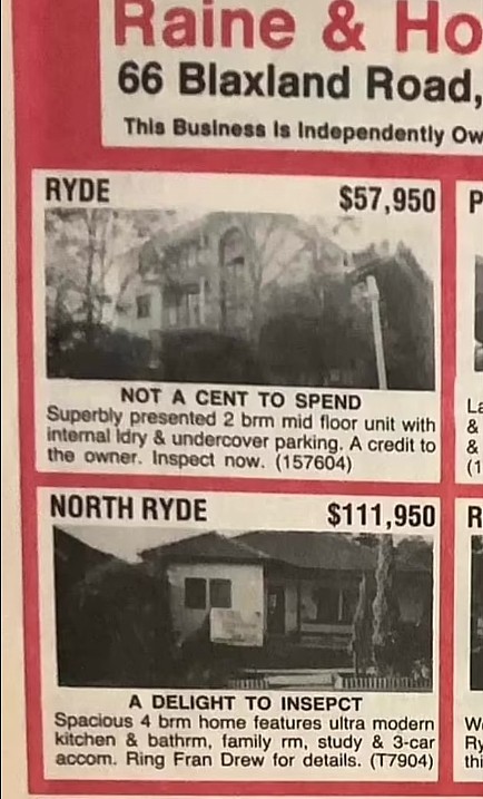 澳华人区房产$15.9万挂牌！32年前的房产广告引热议，华人议员：当时能买整条街 - 2