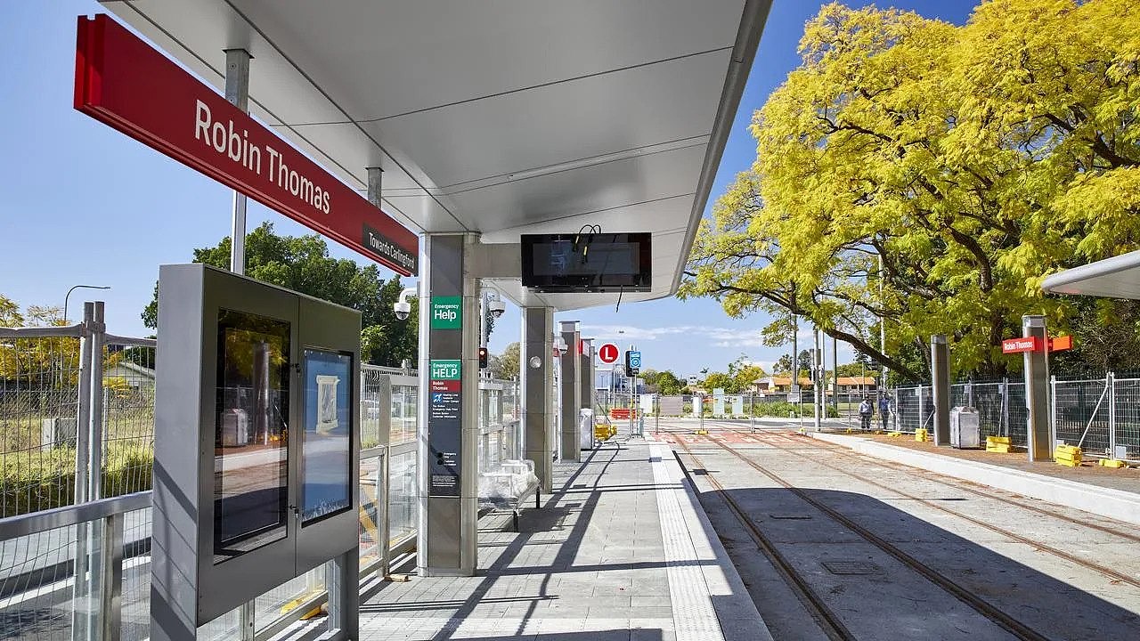A new station on the Parramatta light rail line.