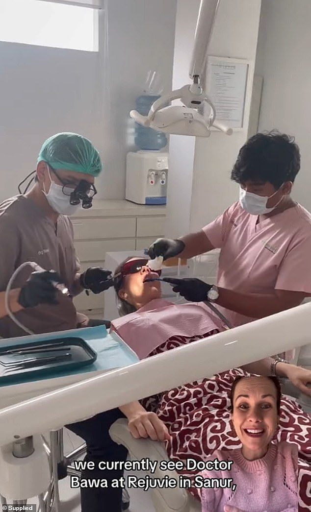 The businesswoman says that by ditching private health insurance, she can fund a one- to three-week holiday in Bali that includes a trip to the dentist