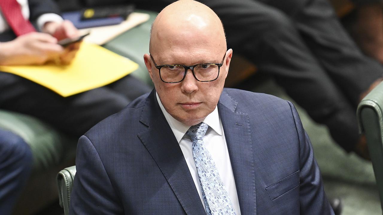 A government spokesman claims the record asylum seeker figures are the result of Peter Dutton’s ”legacy”. Picture: NewsWire / Martin Ollman