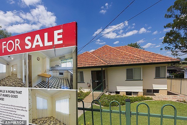 Exclusive data by national research firm SQM Research found Queensland had the highest rates of distress listings in the country, with 20,600 in the past year. A house for sale in Brisbane is pictured