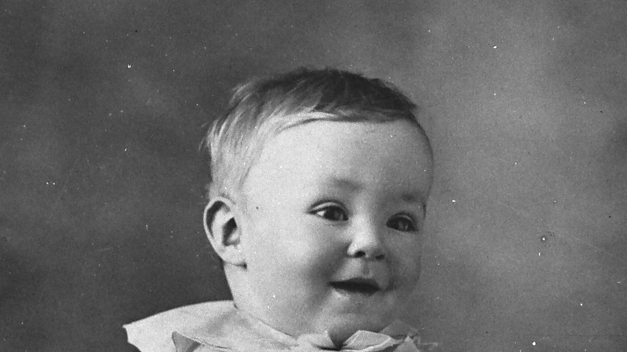 Australia's oldest living person Kenneth Weeks as a baby.