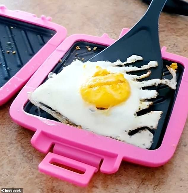 An Aussie mum used the popular $15 Anko Microwave Toastie Maker from Kmart to cook an egg in her microwave in under four minutes