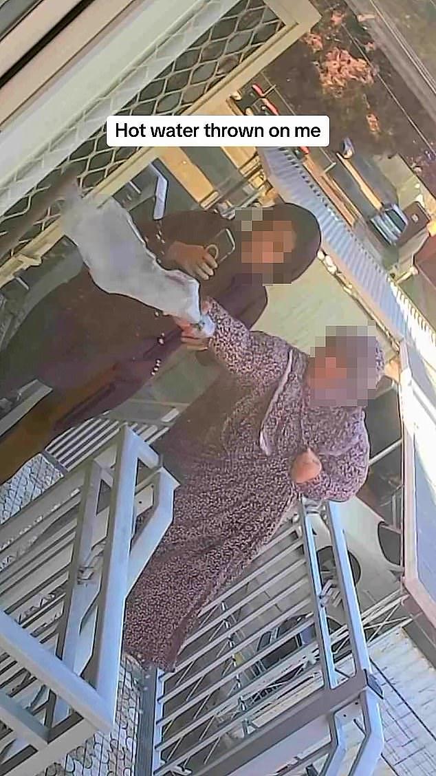 A family have accused a Muslim mother and her two adult children of a litany of stomach-churning acts, including smearing human faeces in their mailbox, hurling hot water in their face and calling the police over false allegations their father was pointing a gun at them