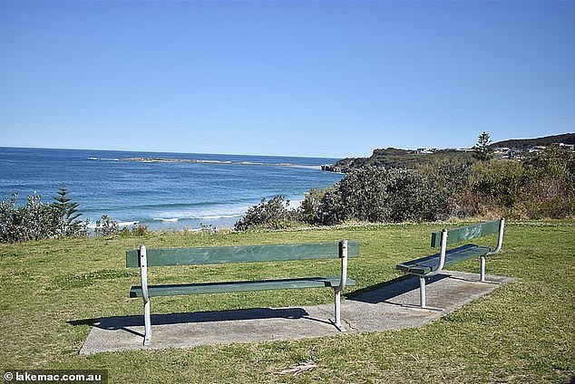 Lake Macquarie City Council explained Ms Sloane's fine was due to her car being parked in the opposite direction of travel (pictured, The Esplanade at Caves Beach)