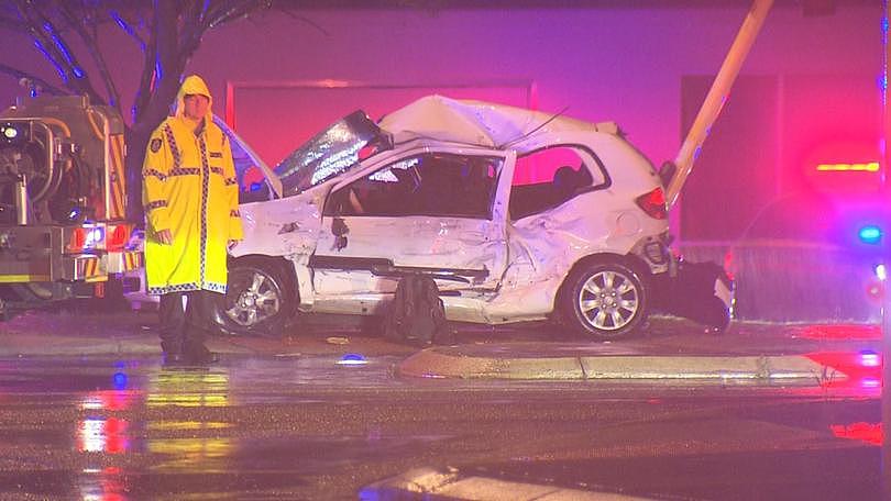 A 26-year-old passenger has been killed, and two teenagers seriously injured, after a horror collision with a truck overnight.

The crash happened at the intersection of Beenyup Road and South Western Highway in Byford shortly before midnight.

