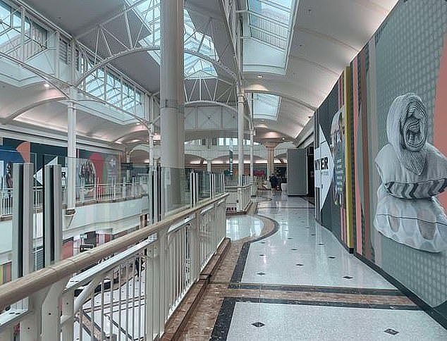 The Morley Galleria (pictured), in Perth's north-east, is devoid of businesses and customers  as it awaits a planned upgrade