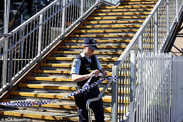 Carlton train station was cordoned off for the rest of the day in wake of the tragic accident