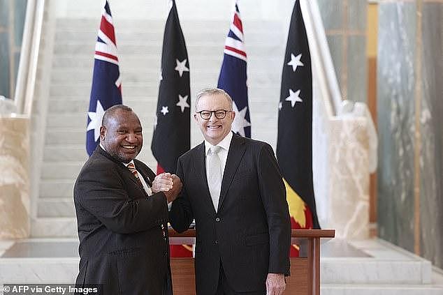 The cabinet of Prime Minister Anthony Albanese (pictured with PNG PM James Marape) is expected to sign off on the cash splash next month, but not all Labor MPs are happy about it