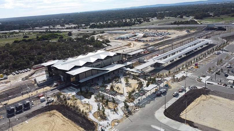 The new Ballajura Station, which has had its named changed from Malaga. Credit: Metronet Metronet