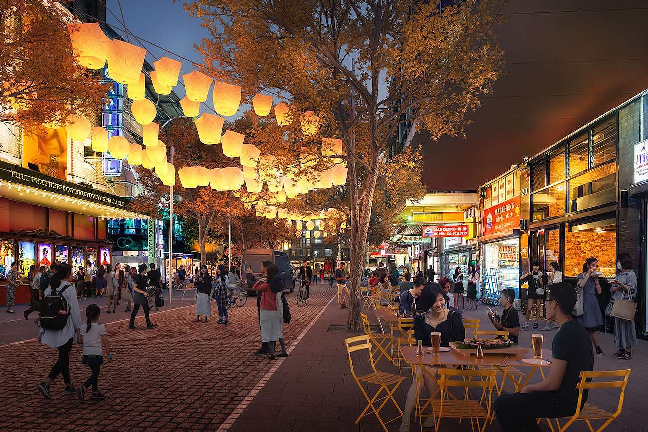 The City of Sydney's proposed plan to extend Thai Town onto Campbell St in Haymarket. - After