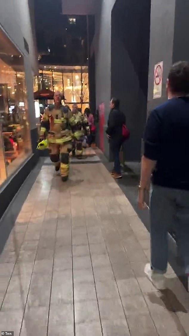 One crew member live streamed the entire evacuation to Instagram, showing fire and rescue teams entering the building